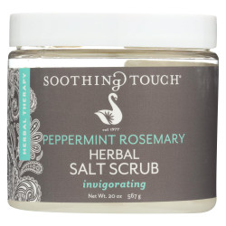 Soothing Touch Salt Scrub - Peppermint/rosemary - 20 Oz